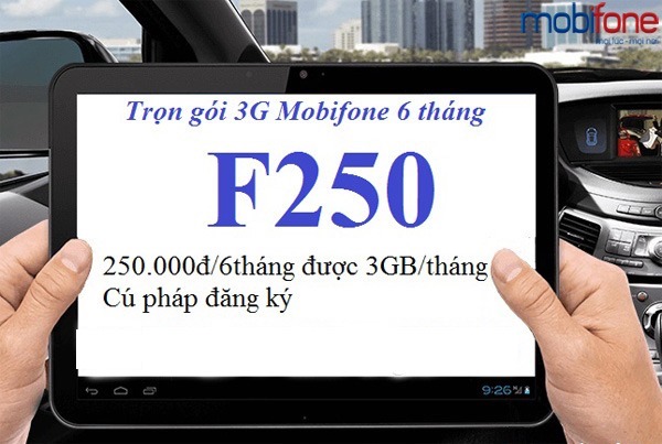 Hướng dẫn đăng ký gói cước F250 Mobifone.