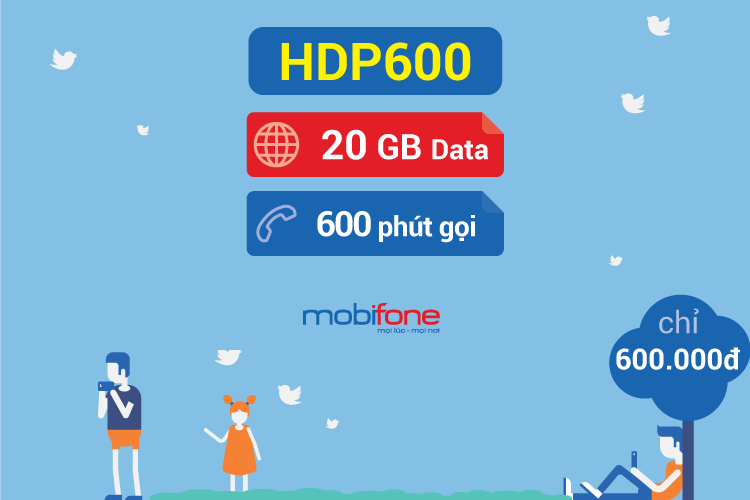Hướng dẫn đăng ký gói HDP100 Mobifone có ngay 3GB data tốc độ cao và 100 phút gọi nội mạng.