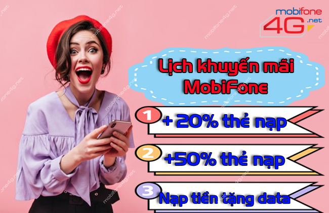 Lịch khuyến mãi nạp thẻ MobiFone mới nhất